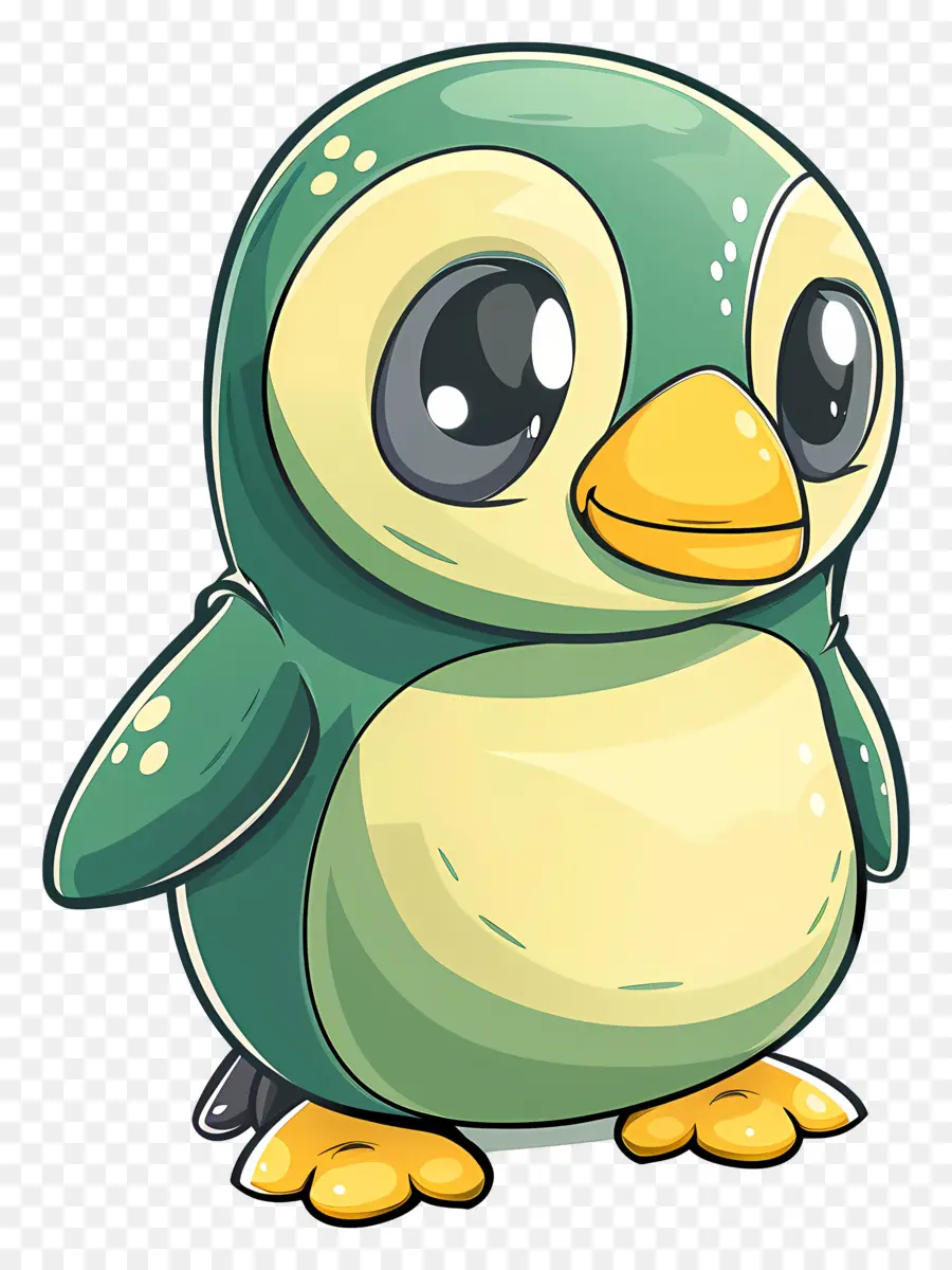 Kartun Penguin，Burung Kecil PNG