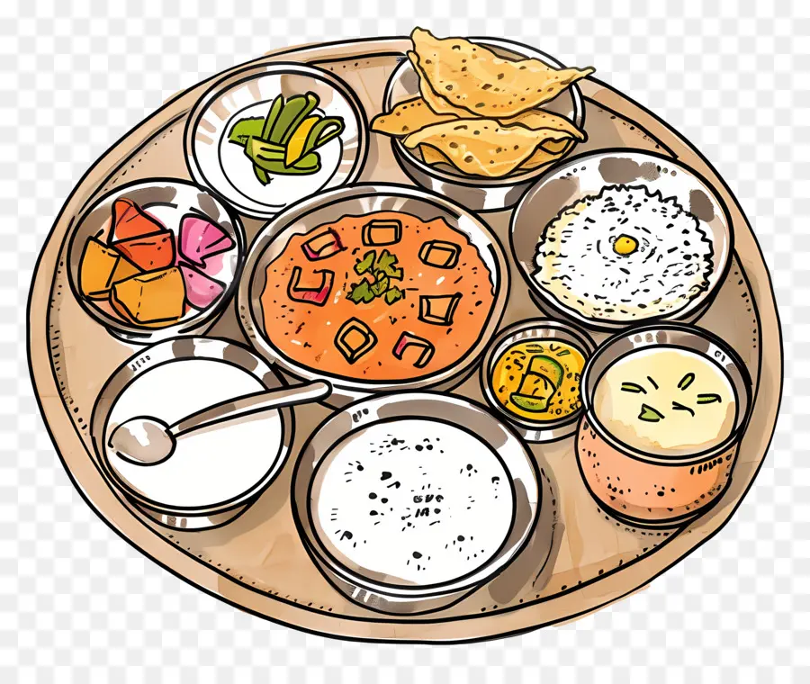 Thali India，Makanan PNG