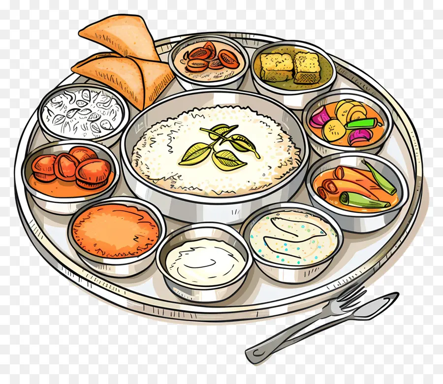 Thali India，Masakan India PNG