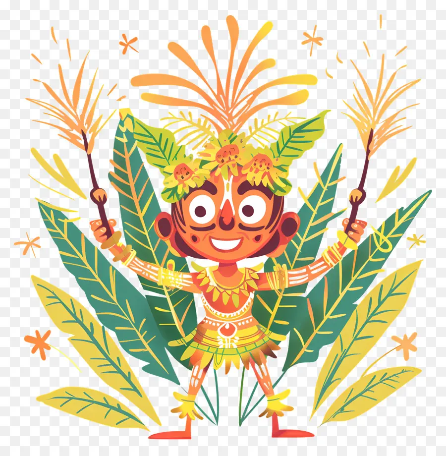 Festival Bona，Karakter Kartun PNG