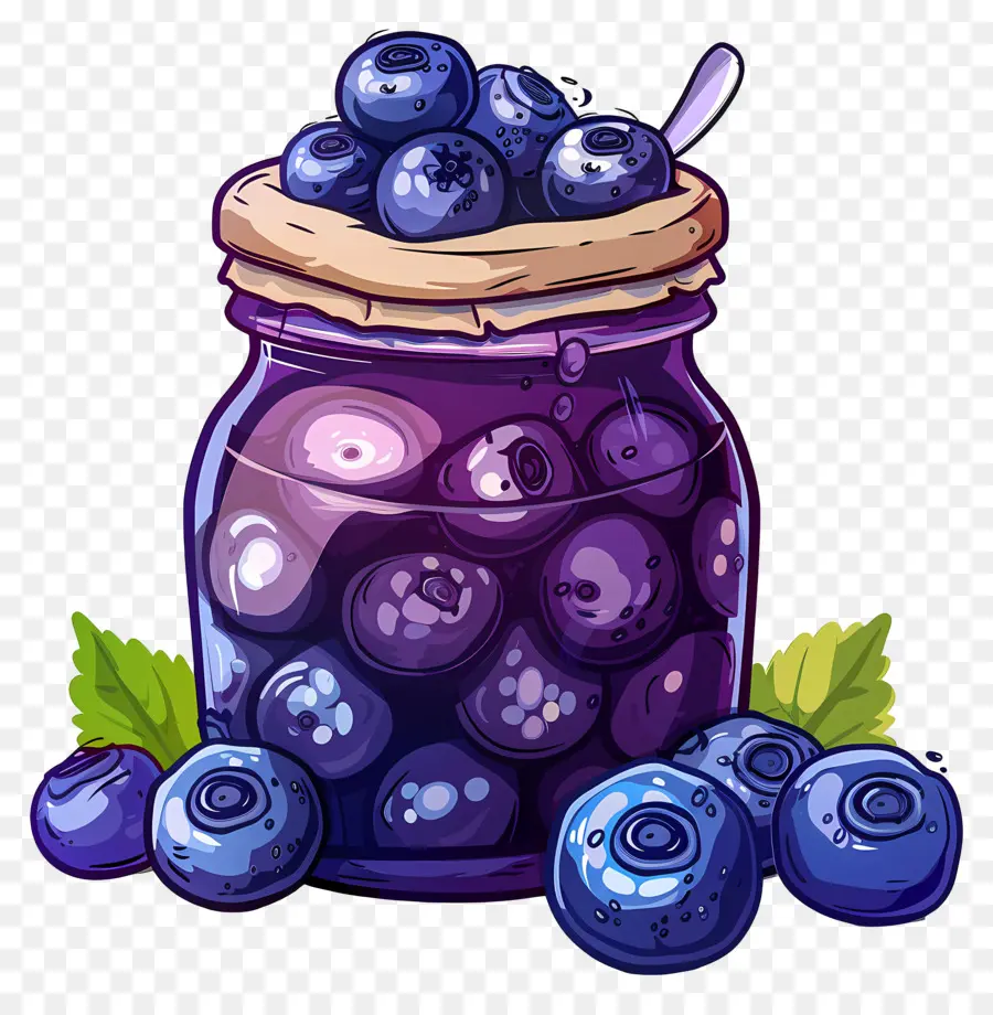 Selai Blueberry，Blueberry PNG