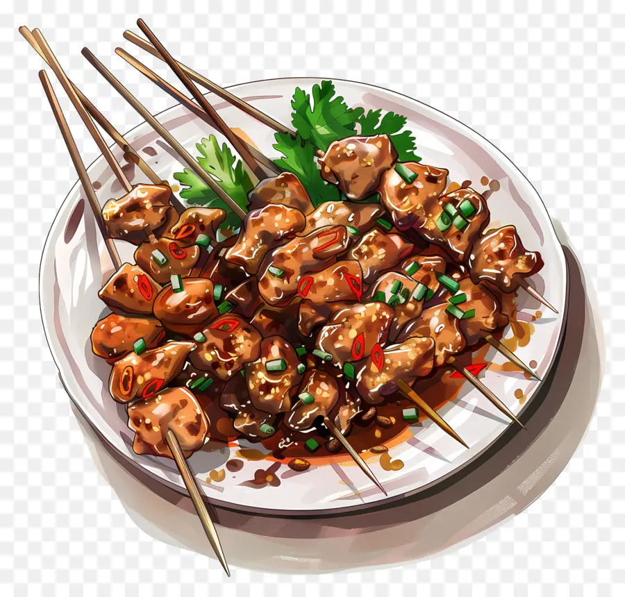 Sate，Sayap Ayam PNG