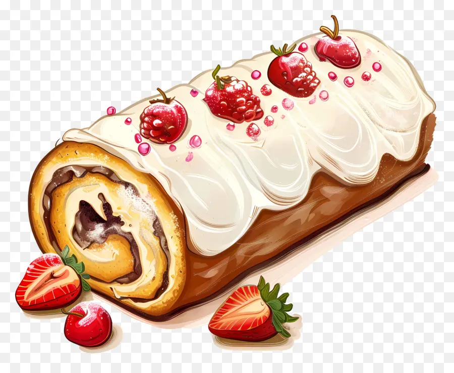 Swiss Roll，Roll Kue PNG