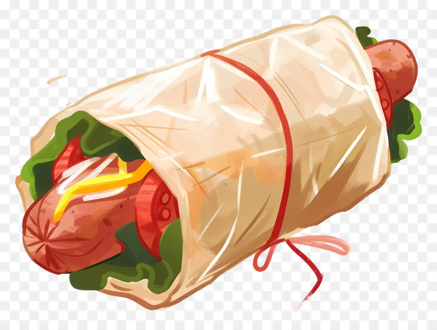 Membungkus，Sandwich PNG