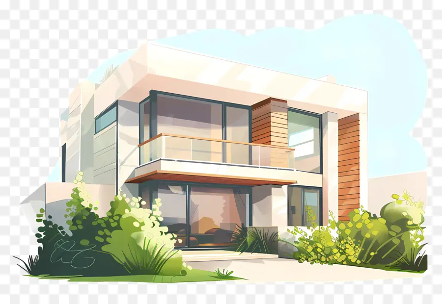 Rumah Modern，Desain Rumah Modern PNG