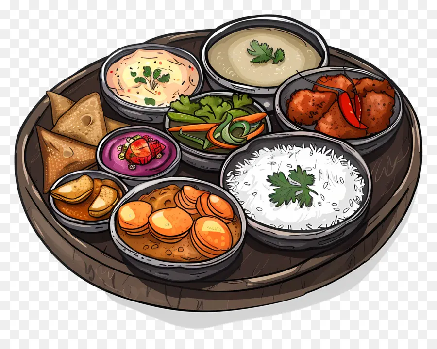 Thali India，Makanan PNG