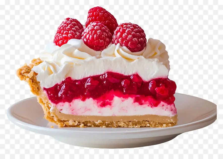 Pai Krim Raspberry，Kue Keju Rasa Raspberry PNG