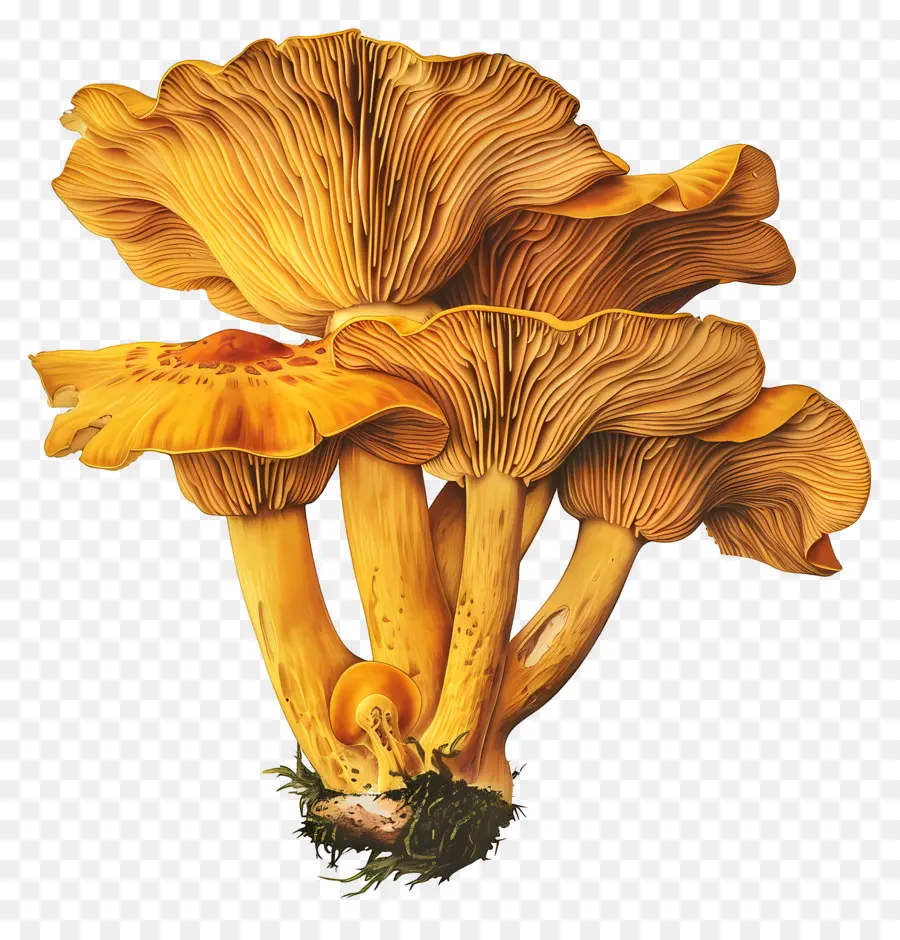 Jamur Chanterelle，Jamur PNG