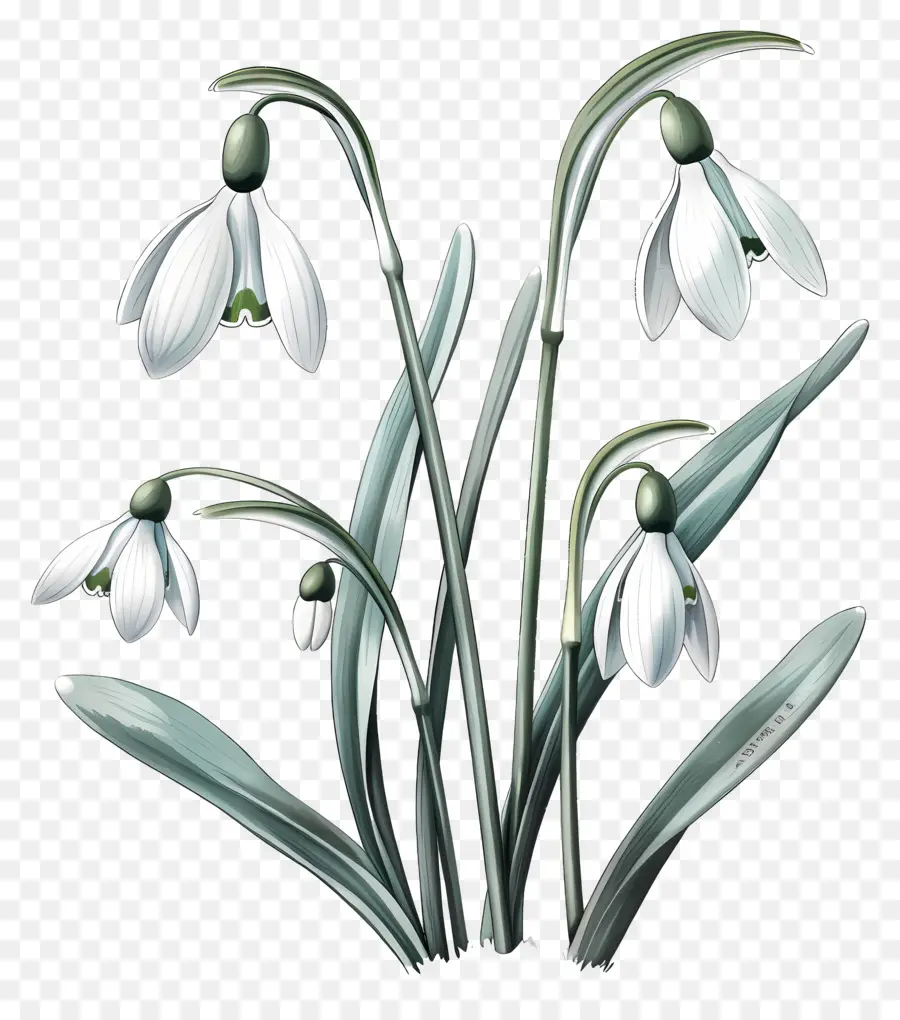 Bunga Snowdrop，Snowdrops PNG