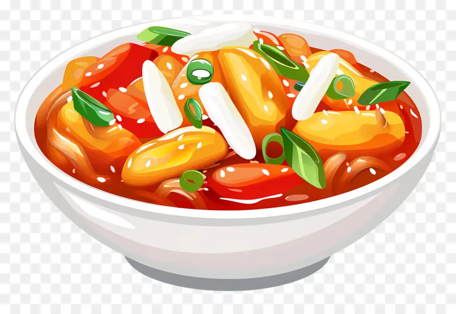 Tteokbokki Cheesy，Mie PNG