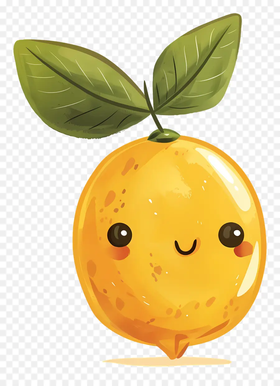 Lemon Yang Lucu，Bahagia Buah PNG