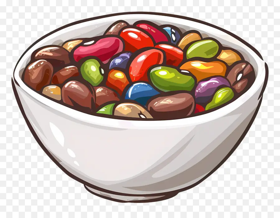 Semangkuk Kacang，Jellybeans PNG