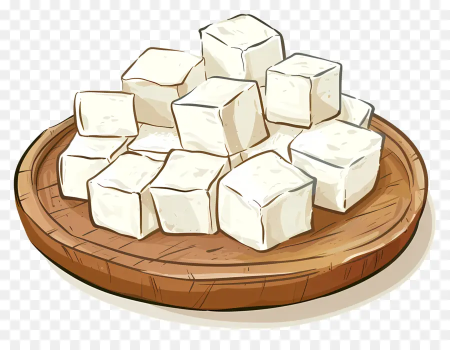 Tofu Cubes，Krim Kocok PNG