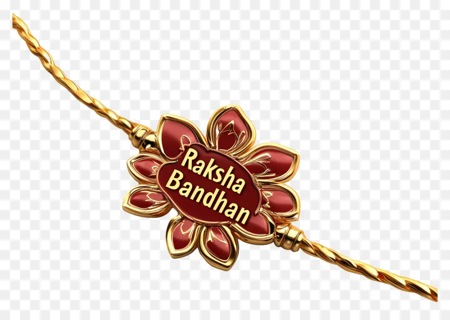 Raksha Bandhan，Gold Rakhi PNG