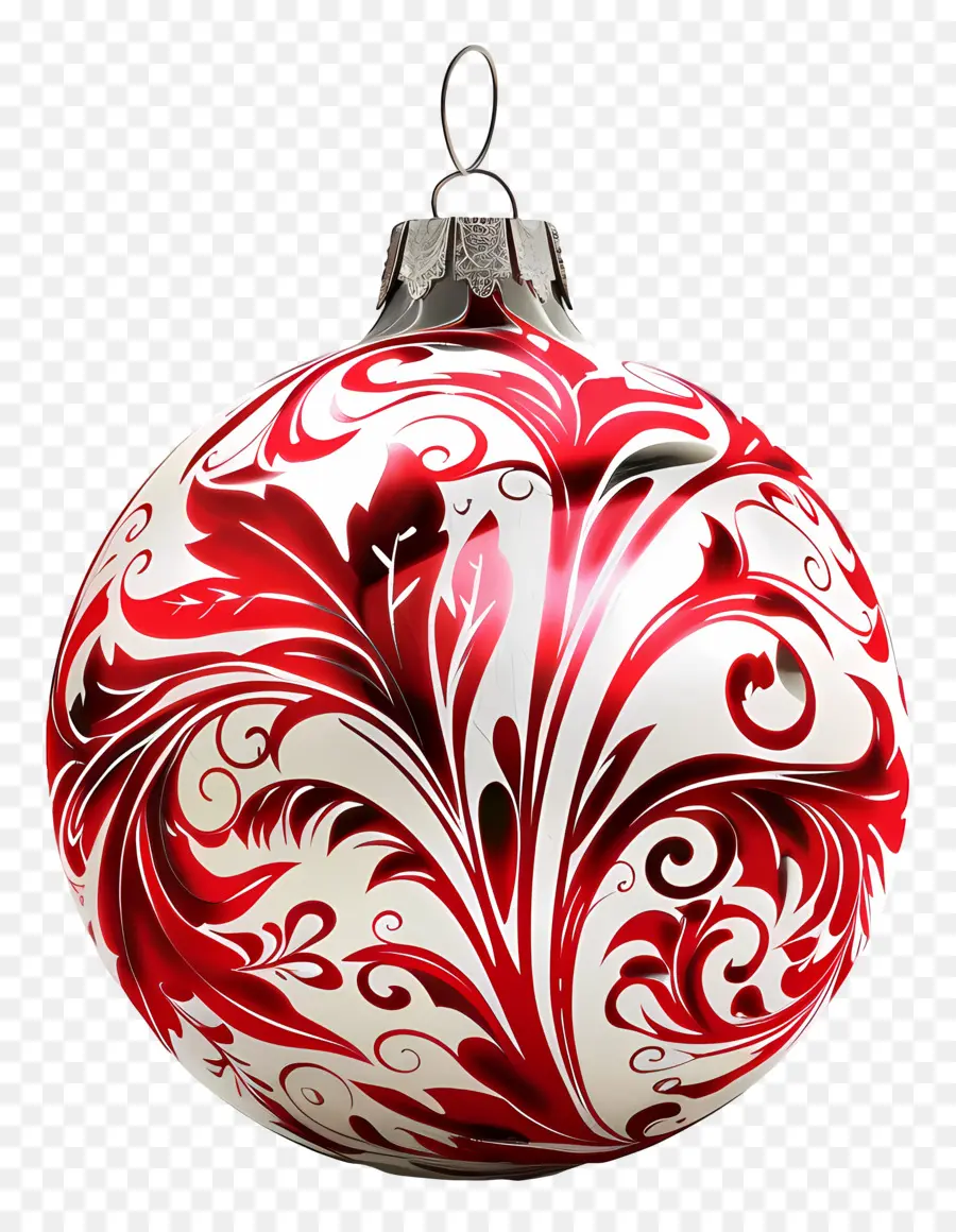 Ornamen Natal，Ornamen Merah Dan Putih PNG