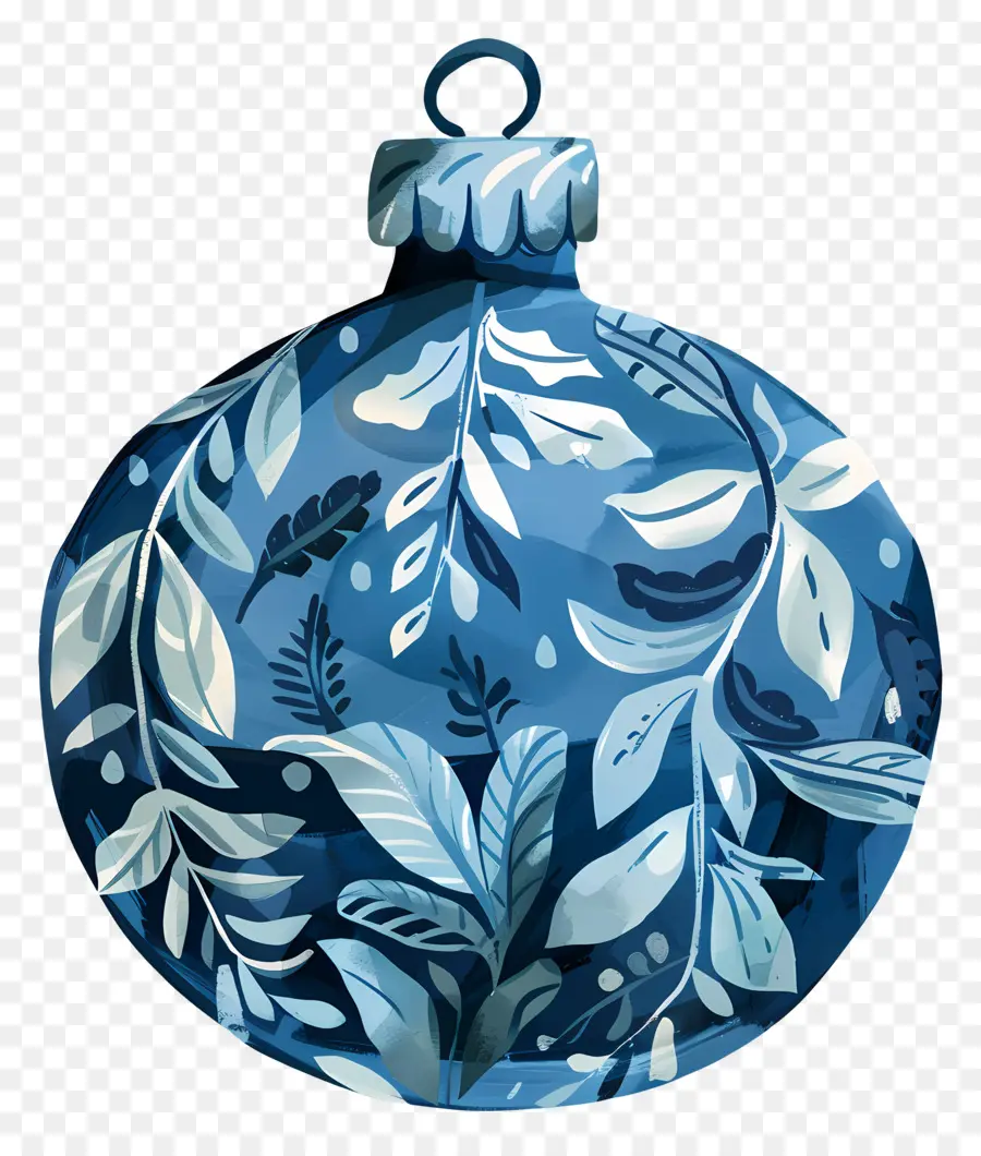 Ornamen Natal，Biru Ornamen PNG