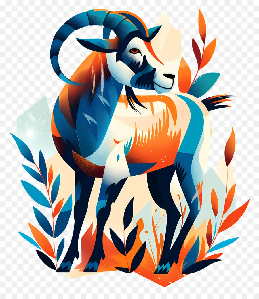 Kambing，Tanduk Biru PNG