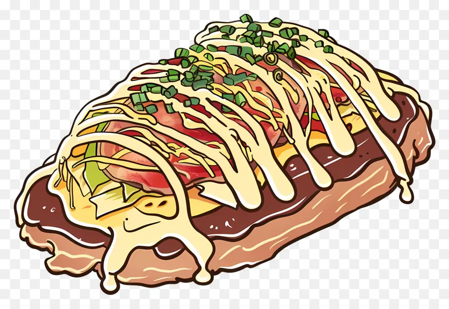 Okonomiyaki，Roti Keju PNG