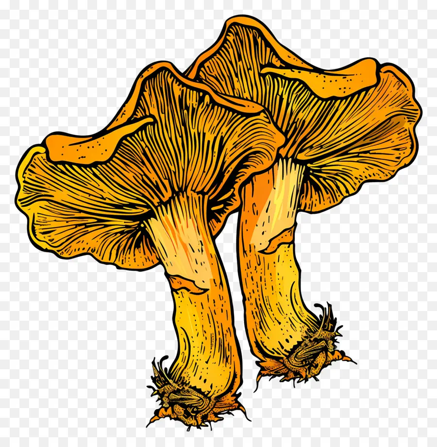 Jamur Chanterelle，Jamur Raksasa PNG