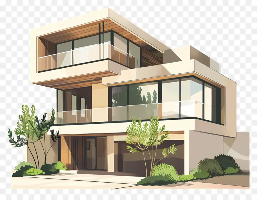 Rumah Modern，Rumah Modernis PNG