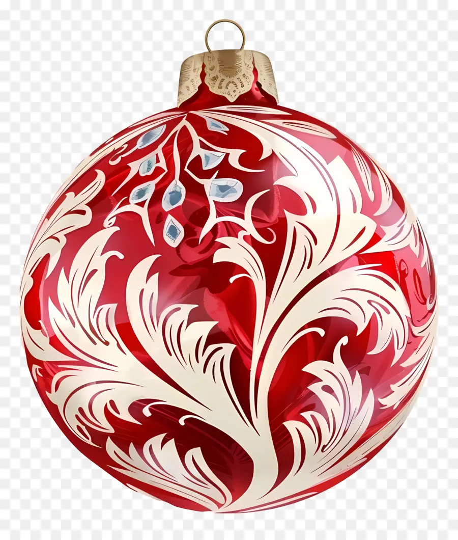 Ornamen Natal，Ornamen Merah Dan Putih PNG