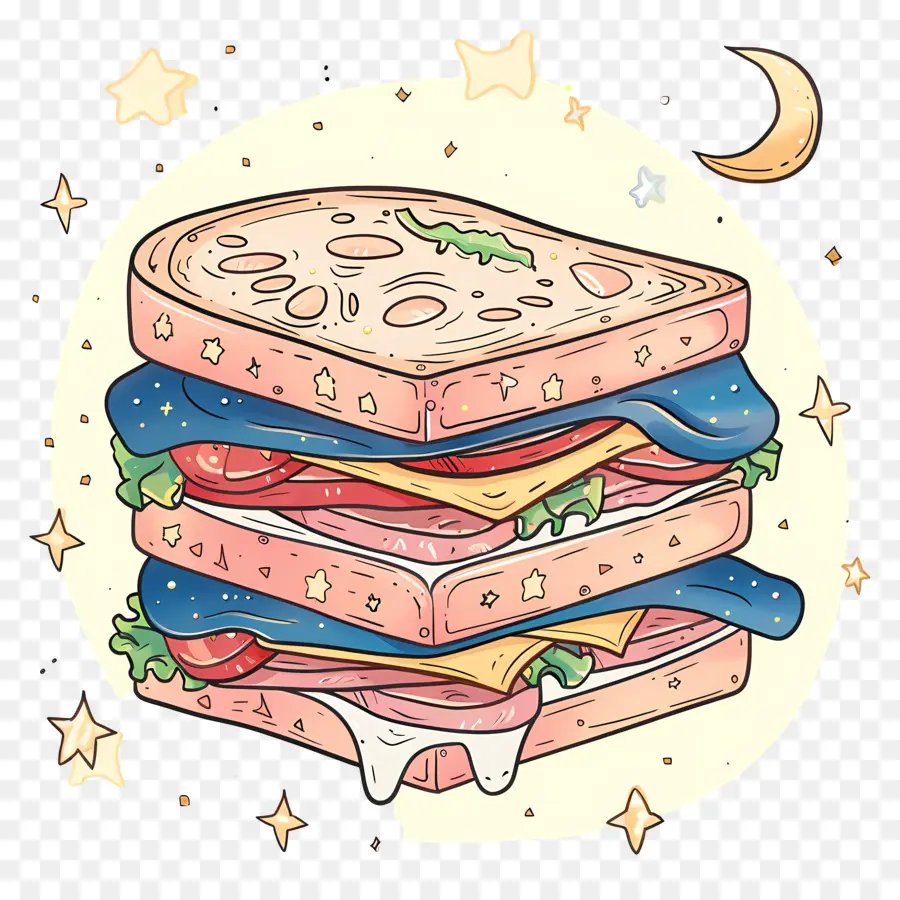 Sandwich，Kartun PNG