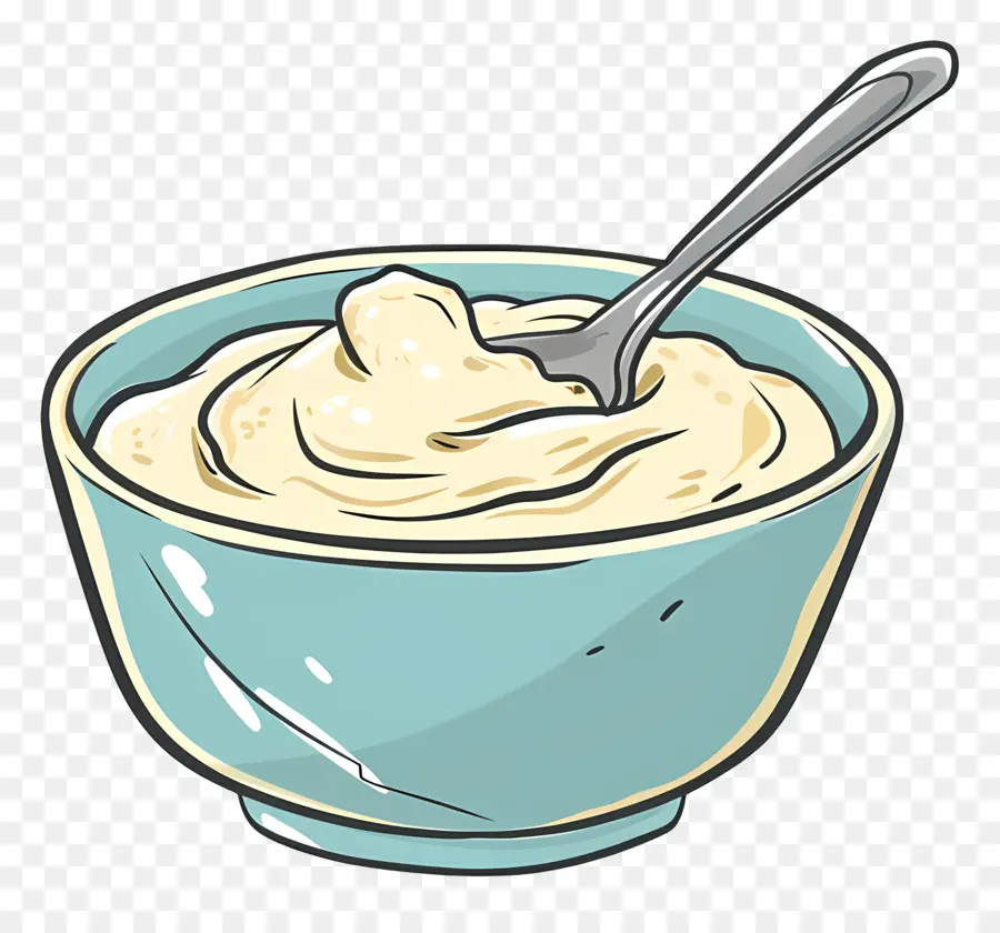 Mangkuk Adonan，Yoghurt PNG