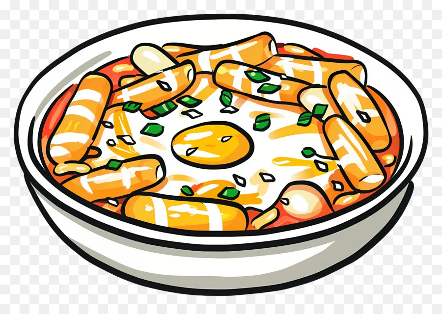 Tteokbokki Cheesy，Mie PNG