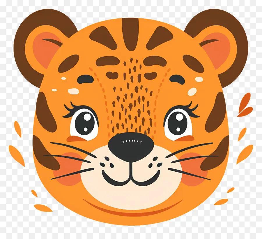 Wajah Harimau Yang Lucu，Harimau PNG