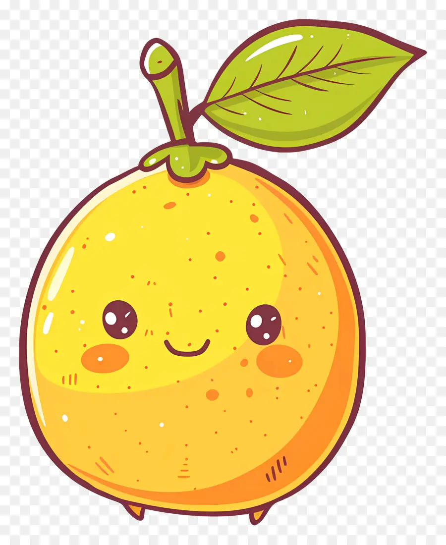 Lemon Yang Lucu，Kartun Buah PNG