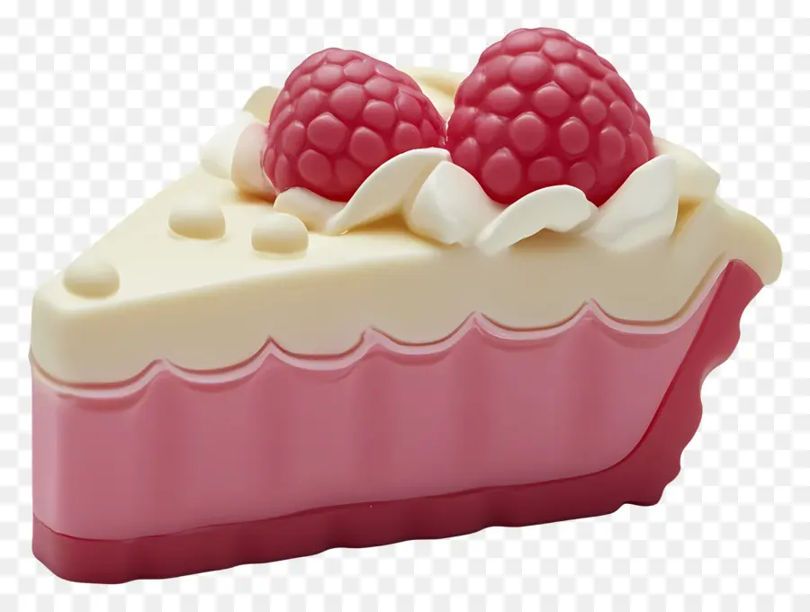 Pai Krim Raspberry，Kue PNG