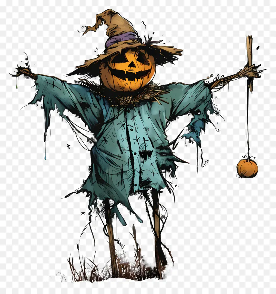 Scarecrow Yang Menakutkan，Orang Orangan Sawah PNG