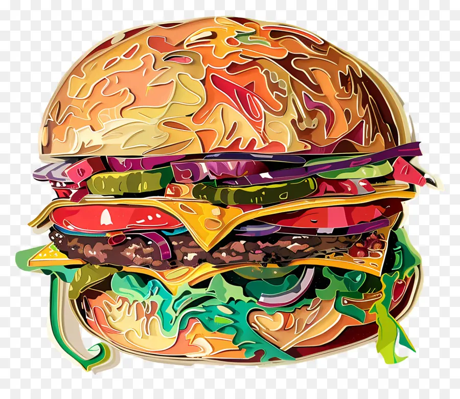 Hamburger，Ayam PNG