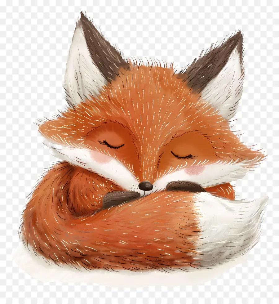 Fox Lucu，Orange Fox PNG