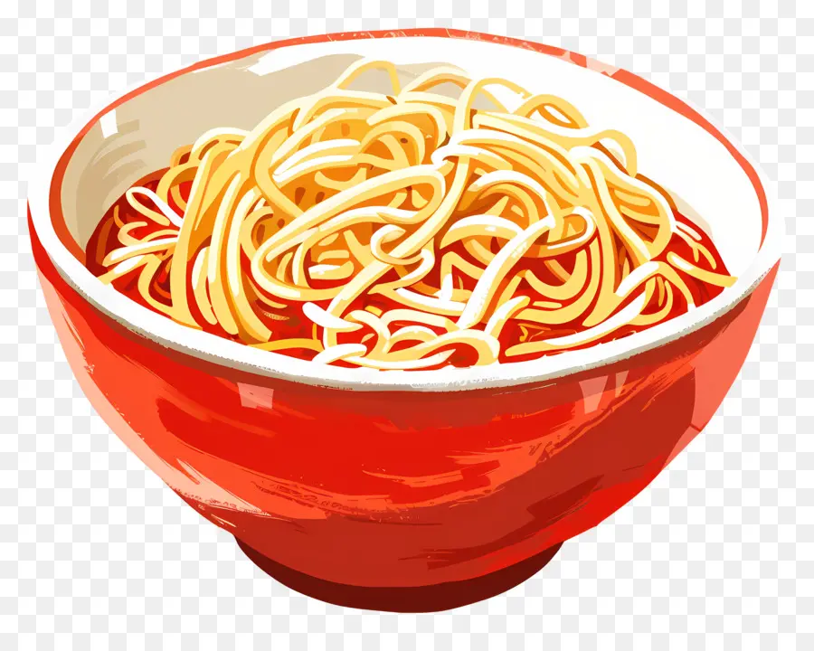 Semangkuk Mie，Spaghetti PNG