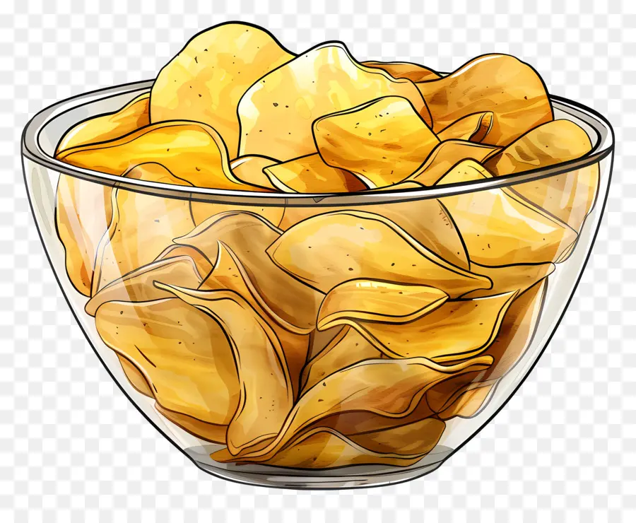 Semangkuk Chip，Keripik Kentang PNG