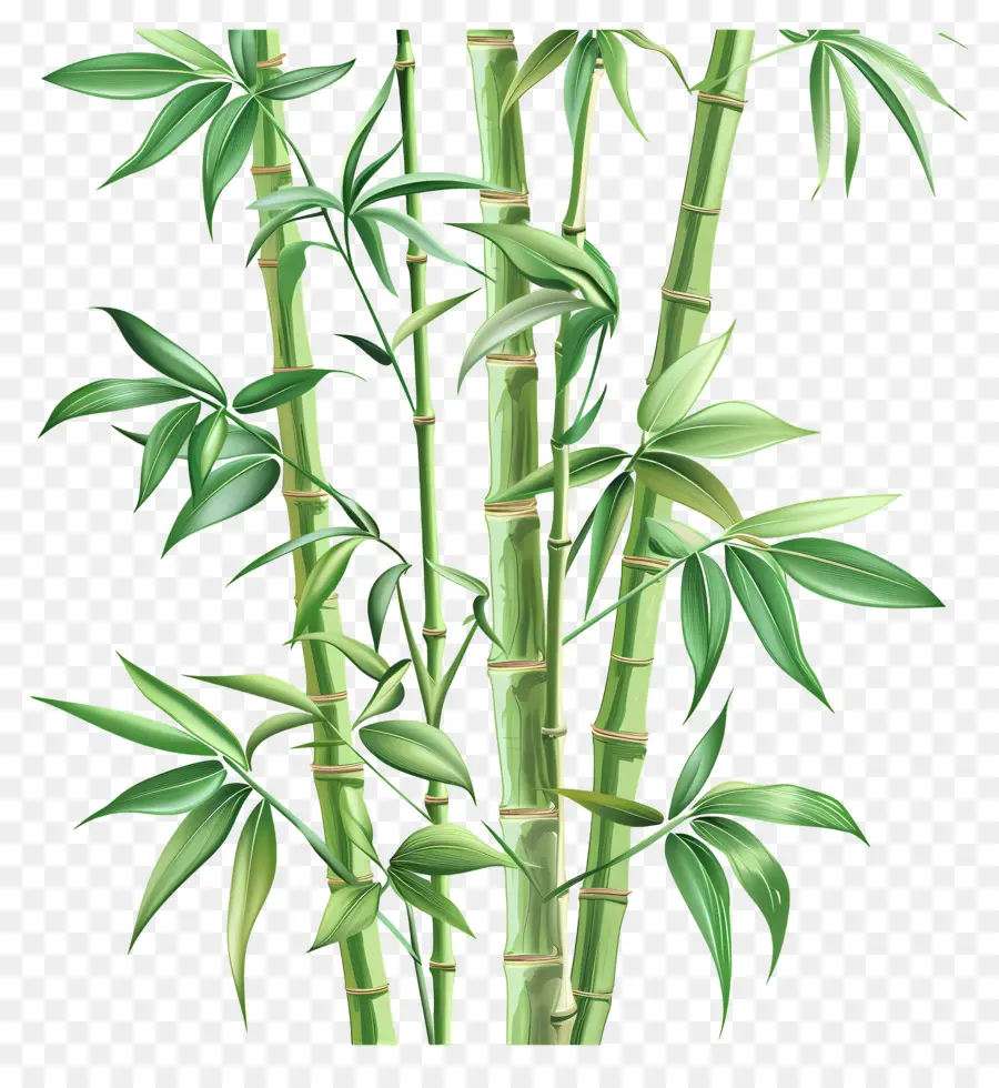 Bambu，Hijau Daun PNG