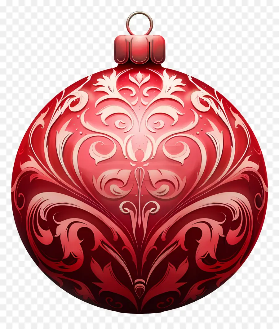 Ornamen Natal，Natal Merah Bola PNG