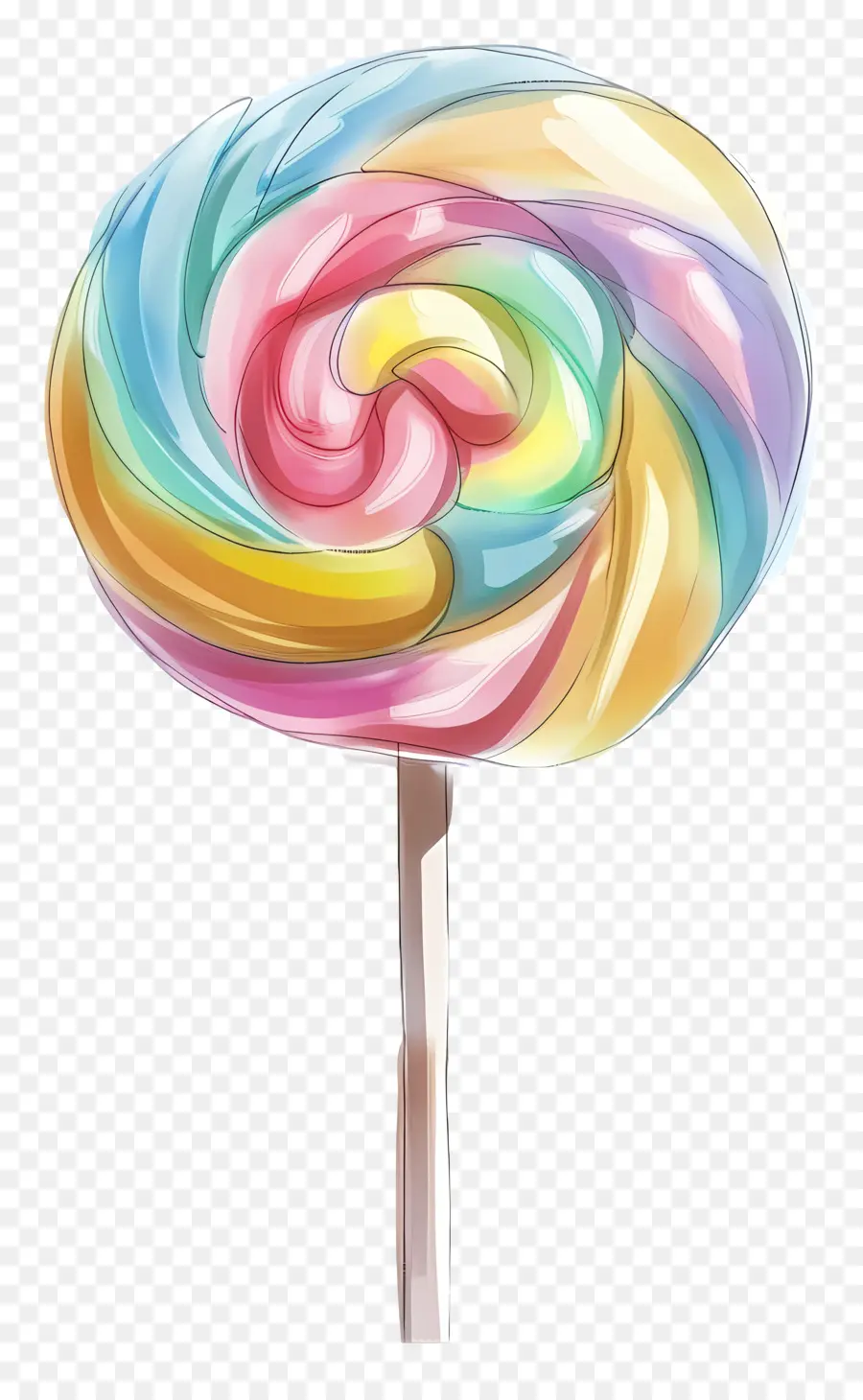 Lollipop，Pelangi PNG