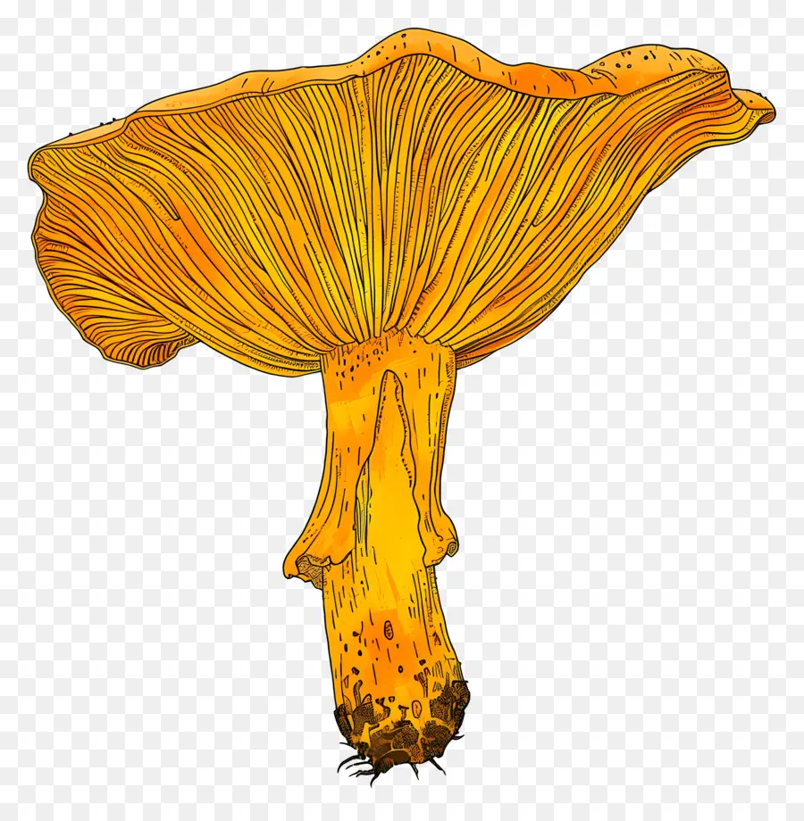 Jamur Chanterelle，Jamur PNG