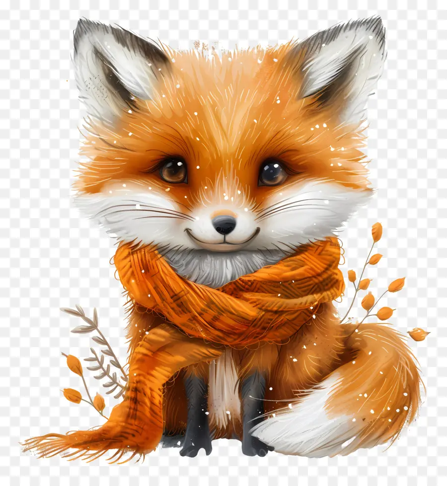 Fox Lucu，Syal PNG