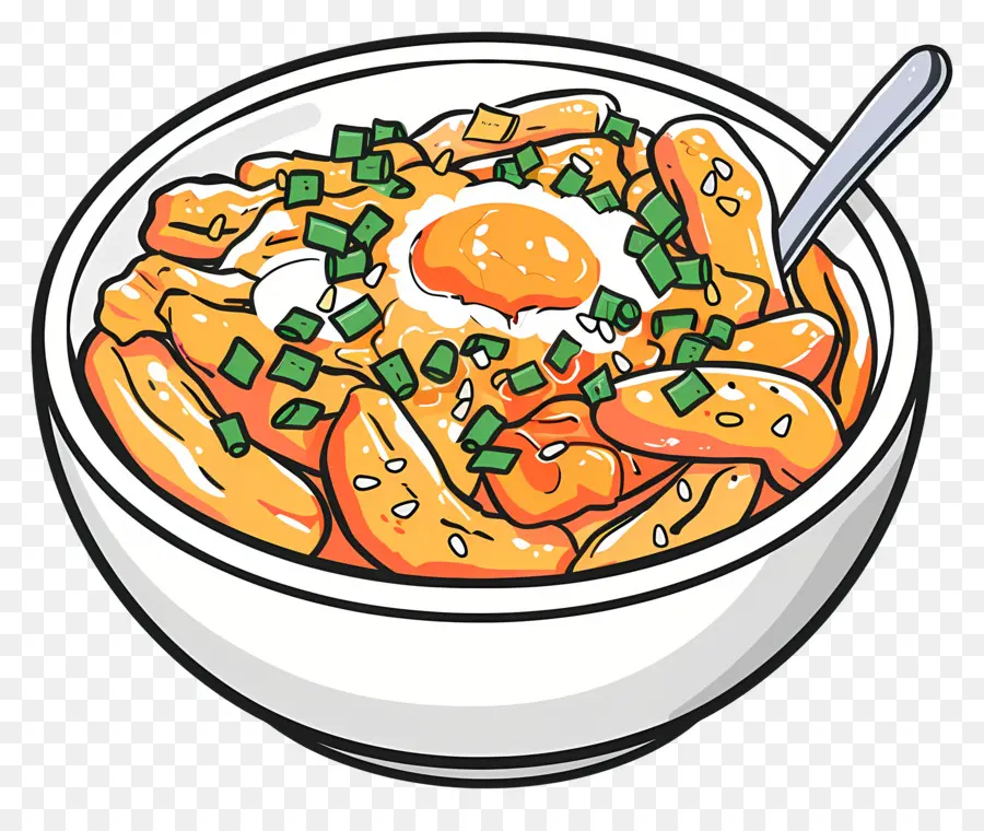 Tteokbokki Cheesy，Mie PNG