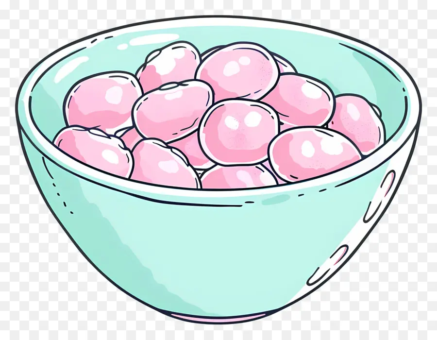 Semangkuk Kacang，Pink Jelly Beans PNG