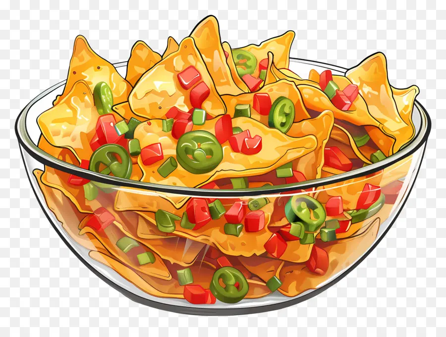 Semangkuk Nacho，Nachos PNG