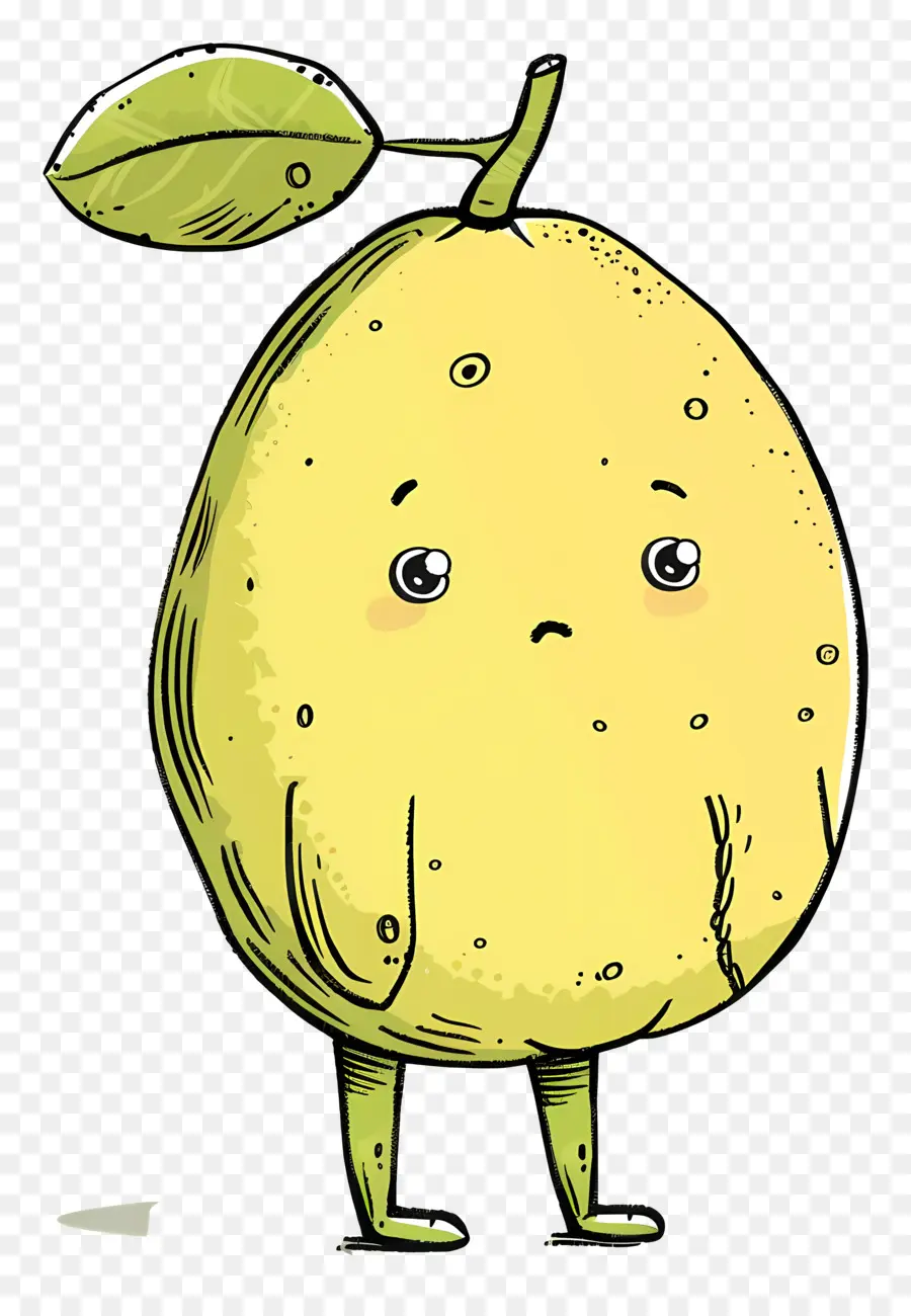 Lemon Yang Lucu，Karakter Kartun PNG