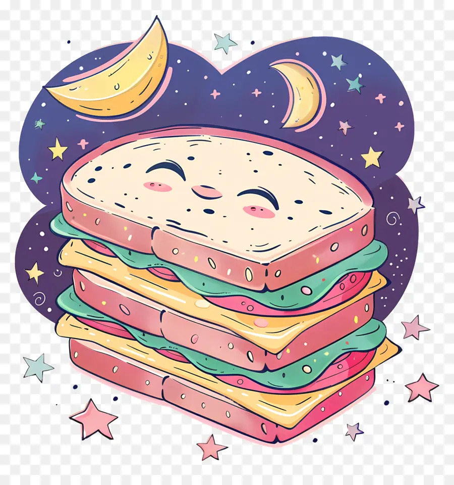 Sandwich，Kawaii Sandwich PNG