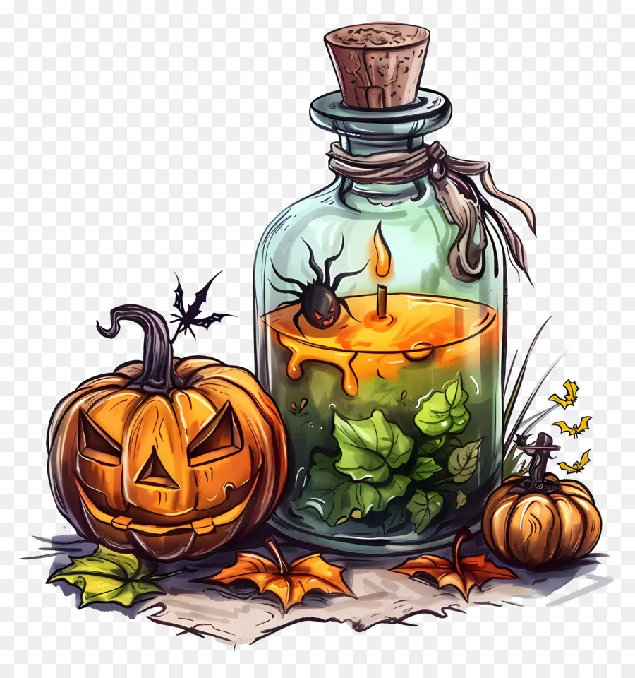 Racun Halloween，Dekorasi Halloween PNG