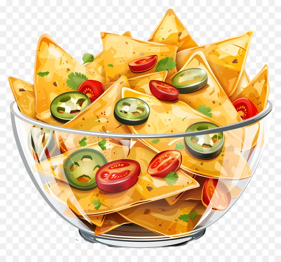 Semangkuk Nacho，Tortilla Chips PNG