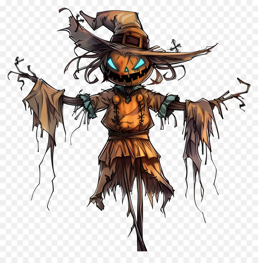 Scarecrow Yang Menakutkan，Orang Orangan Sawah PNG