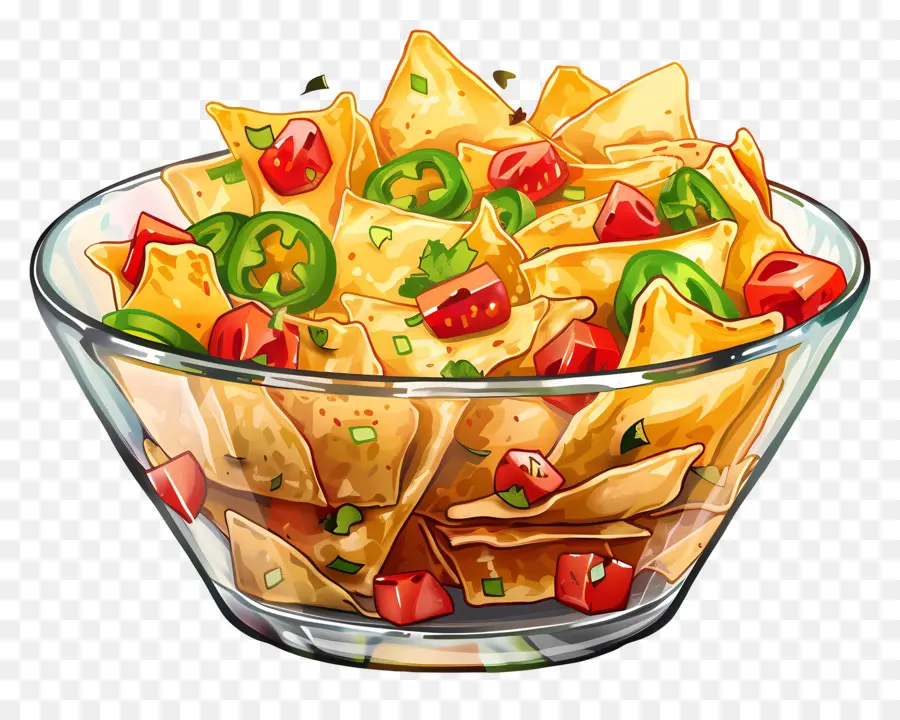 Semangkuk Nacho，Tortilla Chips PNG